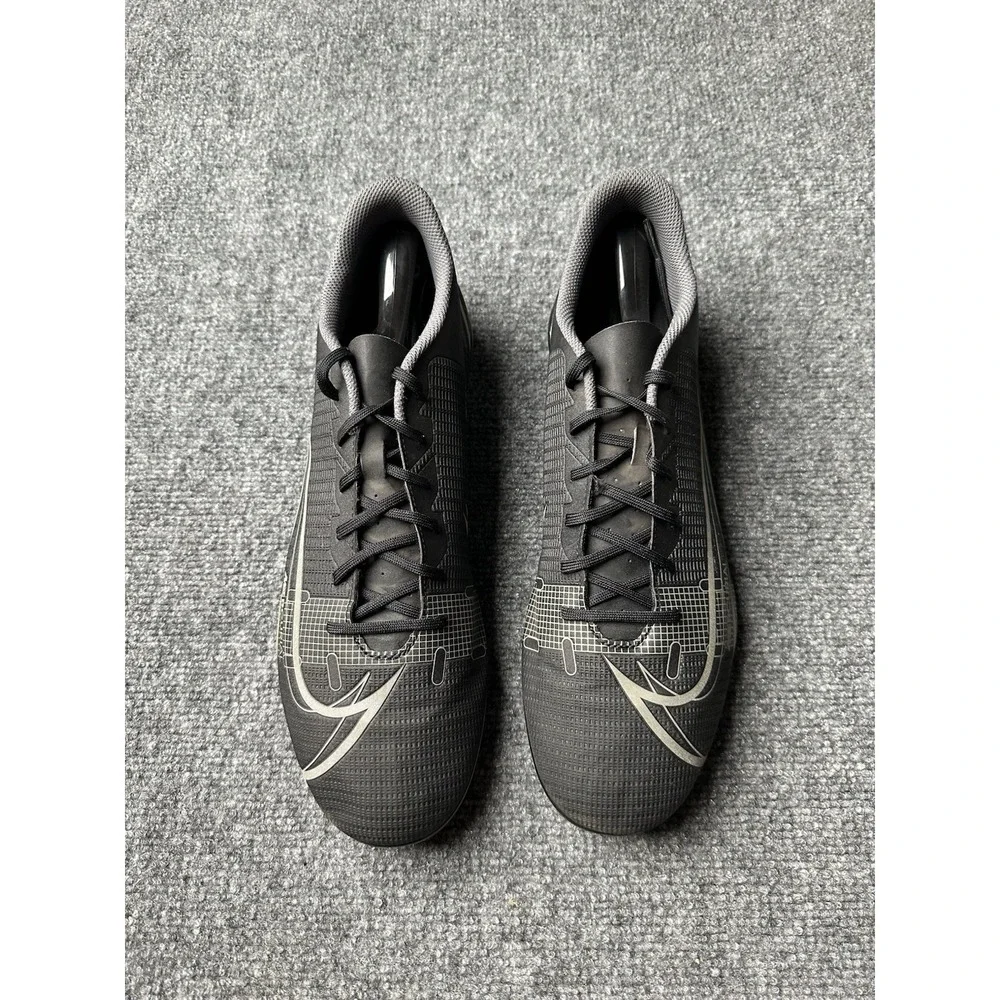 Mens Soccer Nike Mercurial Vapor 14 Elite FG Black Silver CU5692-004, Size US 13